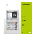 HEIDENHAIN TNC 640 (34059x-08) DIN/ISO CNC Control Manuel utilisateur