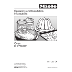 Four Miele H 4780 BP: Manuel d'utilisation + IA