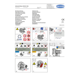 Schmalz  SBL-262-465 280/480V-60 EX Directly driven vacuum blower SBL  Mode d'emploi | Fixfr