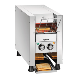 Bartscher 100273 Conveyor toaster Mini-XS Mode d'emploi | Fixfr