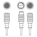 Leuze K-Y1 M12A-20m-M12A-S-PUR Verbindungsleitung Manuel utilisateur