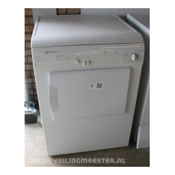 Bauknecht TRAS 6120 Dryer Manuel utilisateur | Fixfr