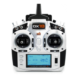 Spektrum DX18: Mode d'emploi + Chat IA & PDF | Fixfr