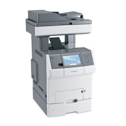 Lexmark X738dte Manuel utilisateur | Fixfr