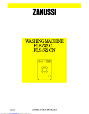 Zanussi FLS572 Manuel utilisateur | Fixfr