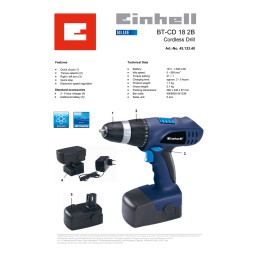 EINHELL BT-CD 18 2B Manuel utilisateur | Fixfr