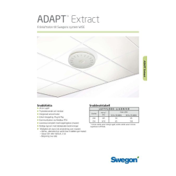 Swegon ADAPT Relay Manuel utilisateur | Fixfr