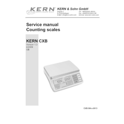 KERN CXB 6K2M Mode d'emploi | Fixfr