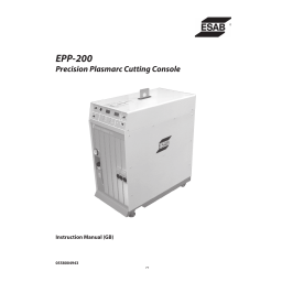 ESAB EPP-200 : Manuel d'Utilisation + Chat IA | Fixfr