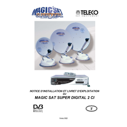 Teleco TSDR5000CI - MAGICSAT SuperDigital - FLATSAT Digital Manuel utilisateur | Fixfr