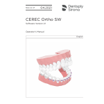Dentsply Sirona CEREC Ortho SW 1.1.x Mode d'emploi