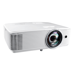 Optoma X309ST Short throw, bright and compact projector Manuel utilisateur | Fixfr