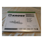 Krone KW5.52/4x7, KW6.72/6, KW7.82/6x7, KW8.82/8 Mode d'emploi