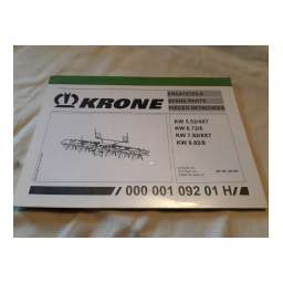 Krone KW5.52/4x7, KW6.72/6, KW7.82/6x7, KW8.82/8 Mode d'emploi | Fixfr