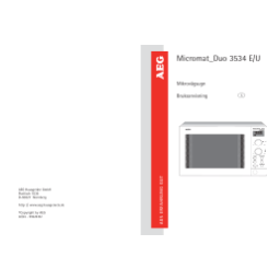 AEG Micromat_Duo 3534 E/U: Notice d'utilisation | AI Chat & PDF | Fixfr