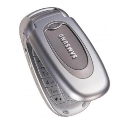 Samsung SGH-X481 Manuel utilisateur | Fixfr