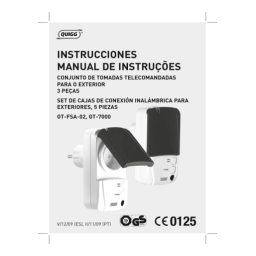 Quigg GT-9000_GT-FSA-04 Outdoor Remote Control Socket Manuel utilisateur | Fixfr