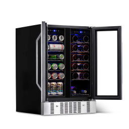 NewAir AWB-360DB 24” Built-in Dual Zone 18 Bottle and 58 Can Wine and Beverage Fridge in Stainless Steel Manuel utilisateur | Fixfr
