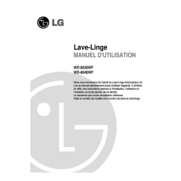 LG WD-8030WF Manuel utilisateur | Fixfr