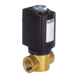 Burkert 6027 Direct-acting 2/2 way plunger valve Manuel utilisateur | Fixfr