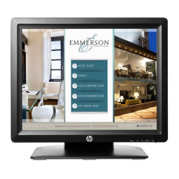 HP L5015tm 15-inch Retail Touch Monitor Manuel utilisateur | Fixfr
