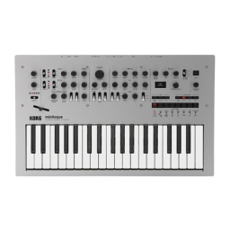 Korg MINILOGUE Manuel du propriétaire | Fixfr