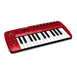 Behringer UMA25S MIDI Equipment Manuel du propriétaire | Fixfr