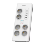 Philips SPN6041WA/10 Multiprise Manuel utilisateur