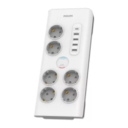 Philips SPN6041WA/10 Multiprise Manuel utilisateur | Fixfr