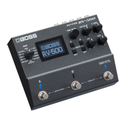 Boss RV-500 Reverb Manuel utilisateur | Fixfr