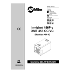 Miller INVISION 456P (400 VOLT) Manuel utilisateur