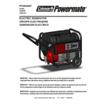 Powermate PC0545006 Manuel utilisateur