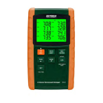 Extech Instruments TM500 12-Channel Datalogging Thermometer Manuel utilisateur