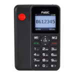 Fysic FM-7550 Eenvoudige mobiele telefoon voor senioren met SOS paniekknop Manuel utilisateur