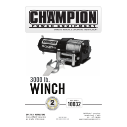 Champion Power Equipment 10032 Manuel utilisateur | Fixfr