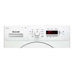 Brandt BWF574WWE Front-loading washing machine Manuel utilisateur | Fixfr