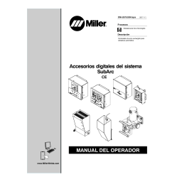 Miller SUBARC SYSTEM DIGITAL ACCESSORIES CE Manuel utilisateur | Fixfr