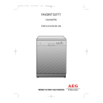 Aeg-Electrolux F50777S Manuel utilisateur