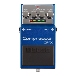 Boss CP-1X Compressor Manuel utilisateur | Fixfr