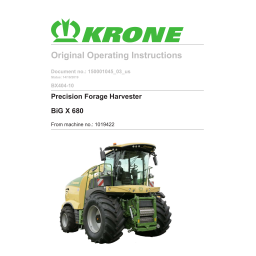 Krone BiG X 680 (BX404-10) Mode d'emploi | Fixfr