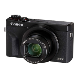 Canon POWERSHOT G7 X MARK III BLACK Appareil photo Manuel du propriétaire | Fixfr