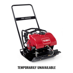 Toro FP-3000 Forward Plate Compactor Manuel utilisateur | Fixfr