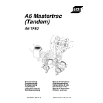 ESAB A6 TFE1 / TFE2 / TGE1 Manuel utilisateur