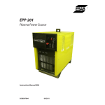 ESAB EPP-201 Manuel utilisateur