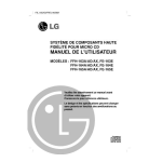 LG FFH-389AD Manuel du propri&eacute;taire