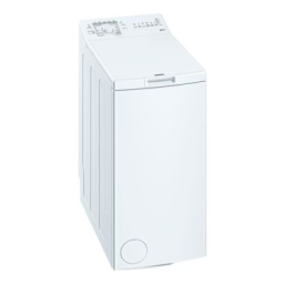 Siemens WP10R155 Washing machine Manuel utilisateur | Fixfr