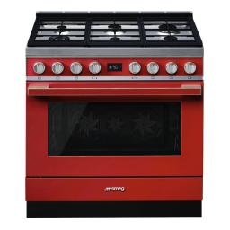 Smeg CPF9GPR Piano de cuisson mixte Product fiche | Fixfr