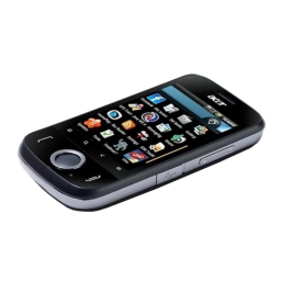 Acer E110 Smartphone Manuel utilisateur | Fixfr