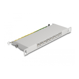 DeLOCK 66871 10″ Patch Panel 8 port Cat.6A 0.5U grey Fiche technique | Fixfr