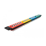 DeLOCK 66880 19&Prime; Patch Panel 24 port Cat.5e 1U coloured Fiche technique